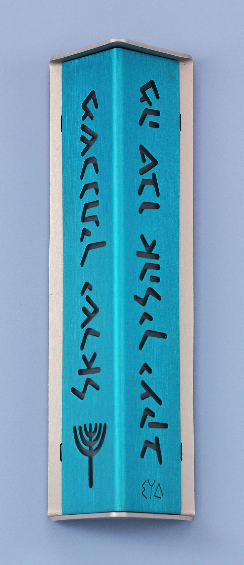 Mezuzah caseIsrael tent Art by Shraga Landesman